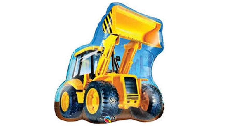 Folienballon Bagger