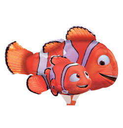 Folienballon Nemo und Papa Marlin