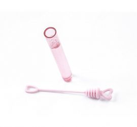 Seifenblasen pink in Herzform - für den Polterabend - für die Hochzeit