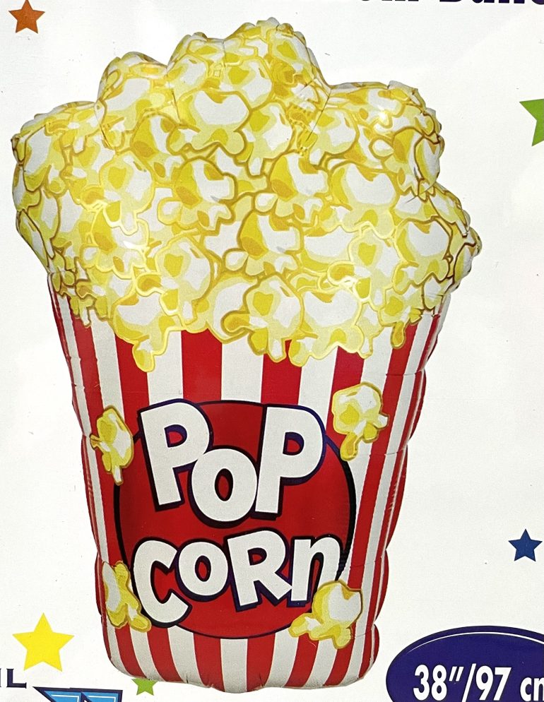 Folienballon Popcorn