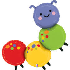Folienballon bunte Raupe