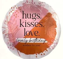FL hugs.kisses.love - Lovely Birthday; 45cm; rund