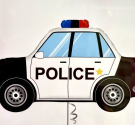 Folienballon Polizeiauto