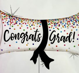 Folienballon Congrats Grad - Dokumentenrolle