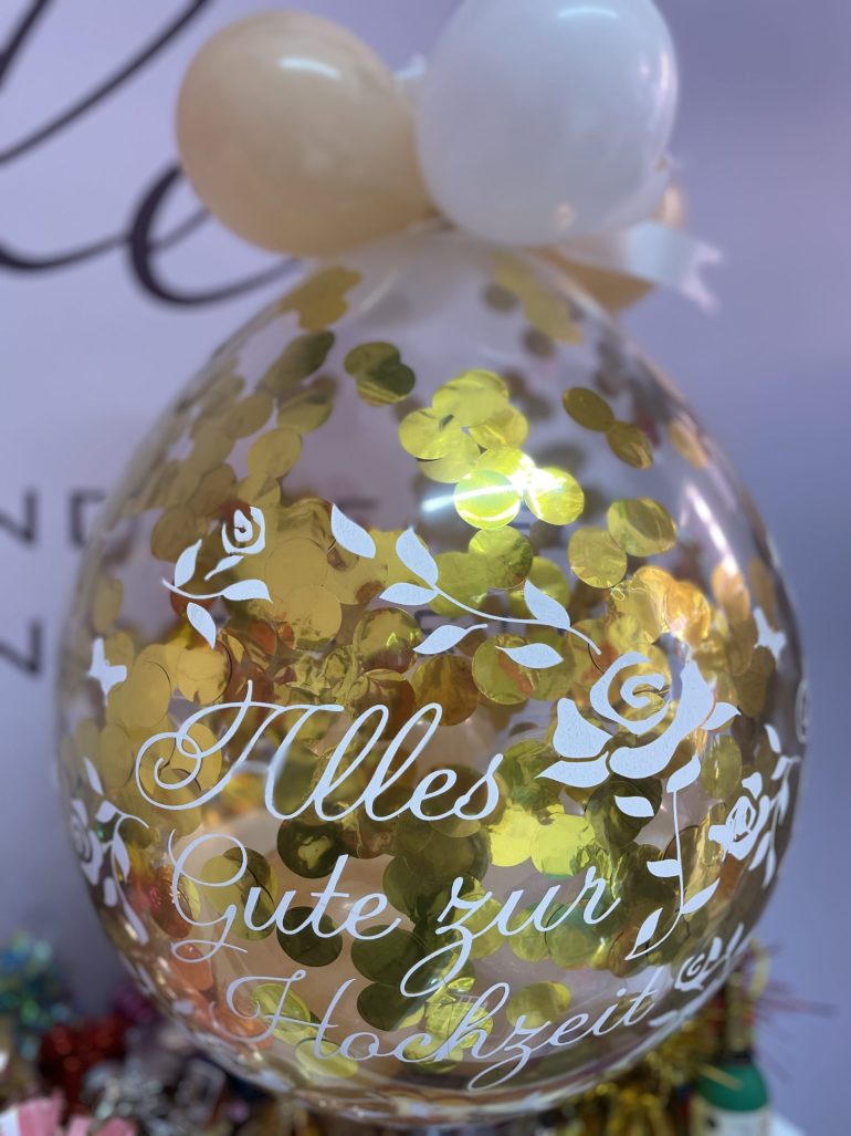 Stufferballon `Alles Gute zur Hochzeit´